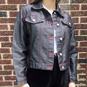 Metallic denim jacket